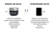 bunker airtight stash jar in black color