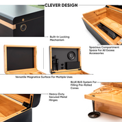 Fingerprint Lock Stash box in black colour