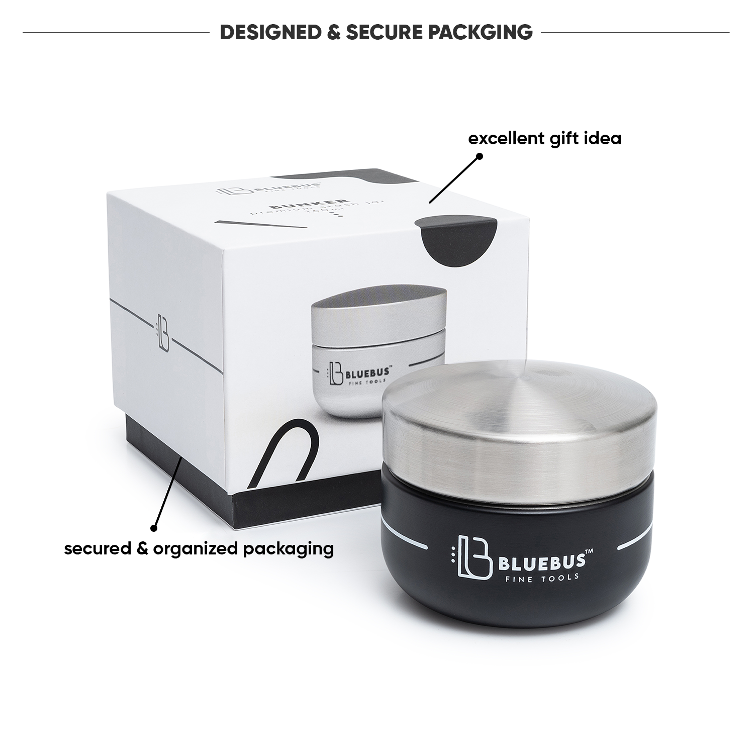 bunker airtight stash jar packaging