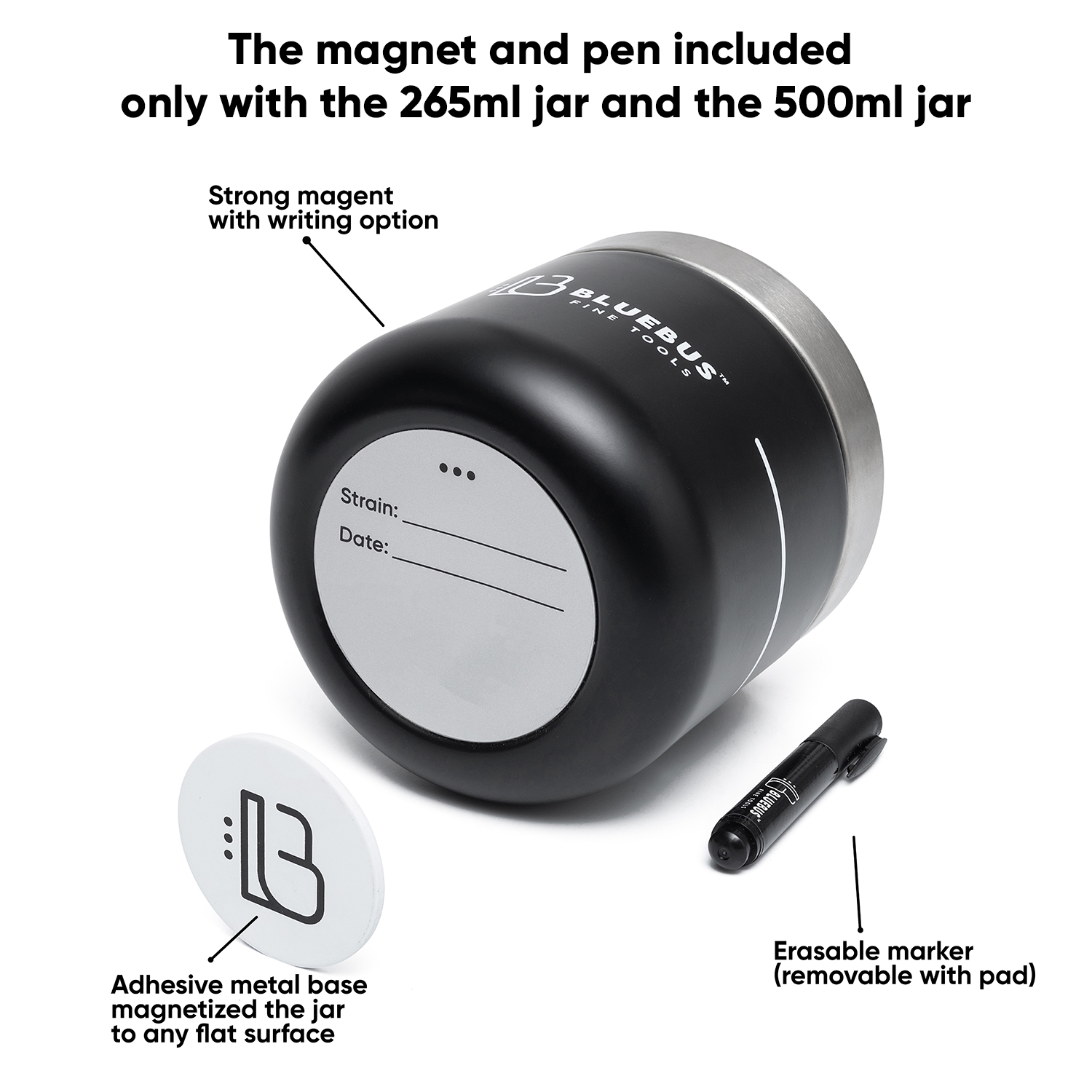 BUNKER 160ml Airtight Stash Jar