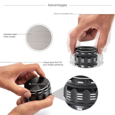 Advantages of Ceramic Herb Grinder Black