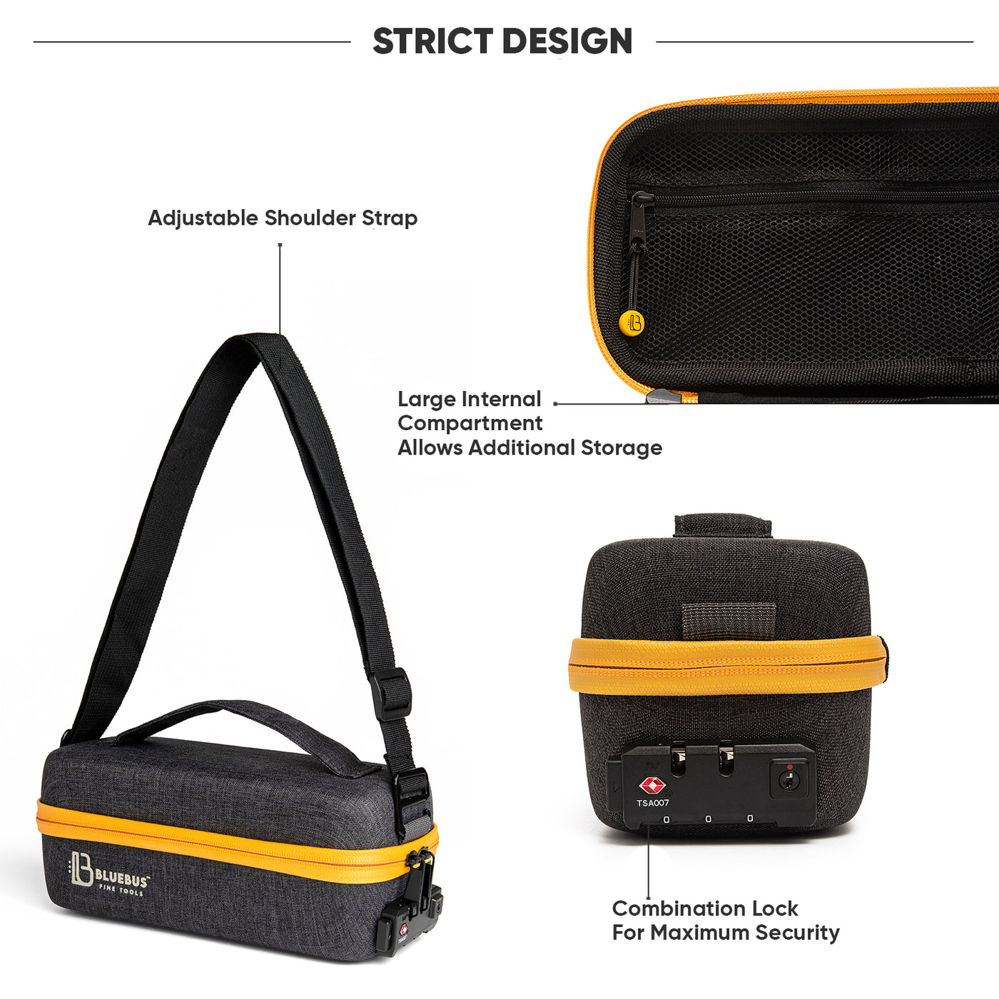 Bulldog Yellow Smell Proof stash bag Design
